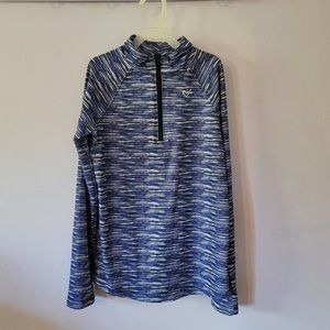 Girls justice pullover 3/4 zipup athletic top